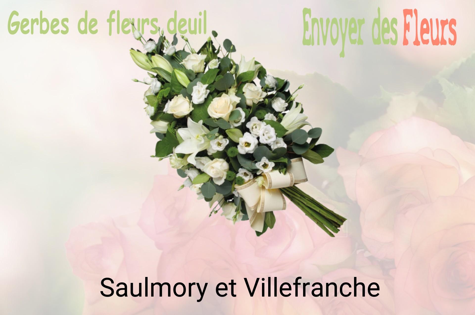 Gerbe de fleurs de deuil livrée à Saulmory-et-Villefranche